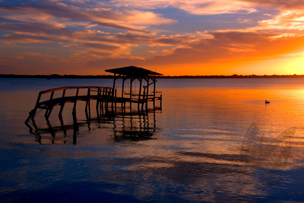 Old Pier Sunset Melbourne FL